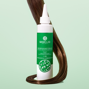 Seboregulujący peeling do tłustej i wrażliwej skóry głowy, 5% ficyny, 3% BHA, tripeptyd złuszczający, glukozyd kwasu rozmarynowego, Normalizacja i Odblokowanie