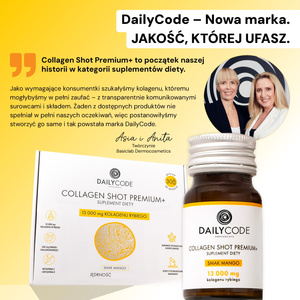 Collagen Shot Premium+, 13 000 mg kolagenu rybiego, 15 szt., smak mango